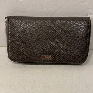 Jewell Dark Brown Textured Women's Wallet